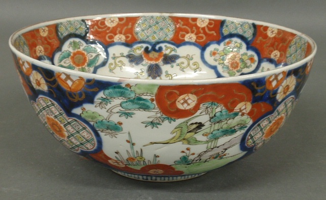 Appraisal: - Imari porcelain bowl th c h x dia -