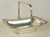 Appraisal: BRIDE'S BASKET - Unmarked silver plated swing handle bride's basket