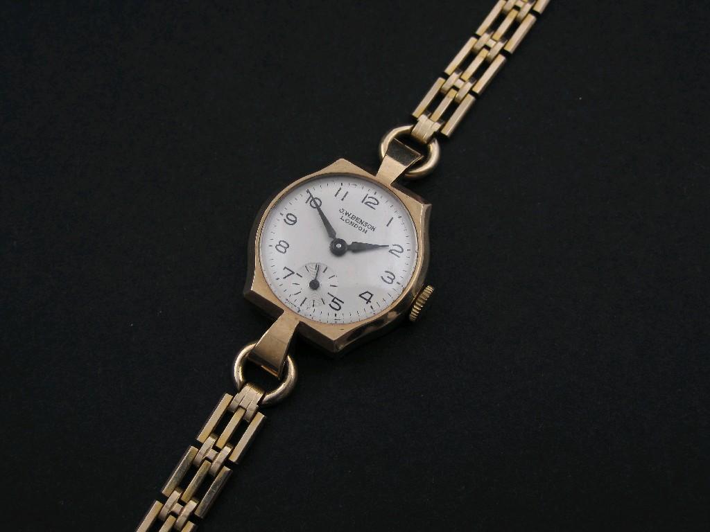 Appraisal: A J W Benson Lady's Wristwatch the circular dial with