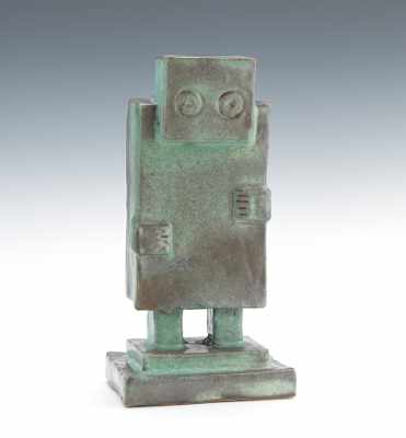 Appraisal: Charles H Teare American - Modernist glazed ceramic sculpture of