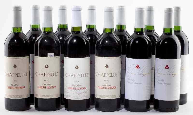 Appraisal: Chappellet total bottlesVintage Napa Cab bn Vintage Napa Cab bn