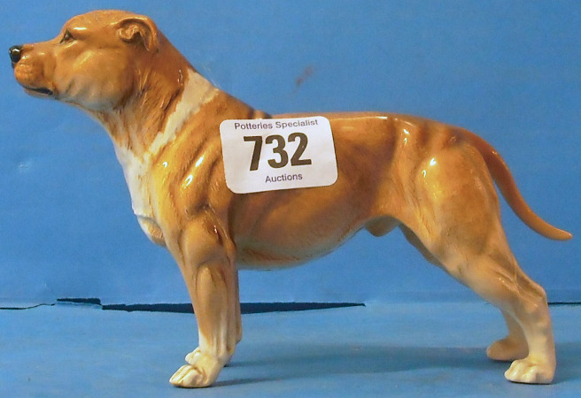 Appraisal: Beswick Tan White Staffordshire Bull Terrier