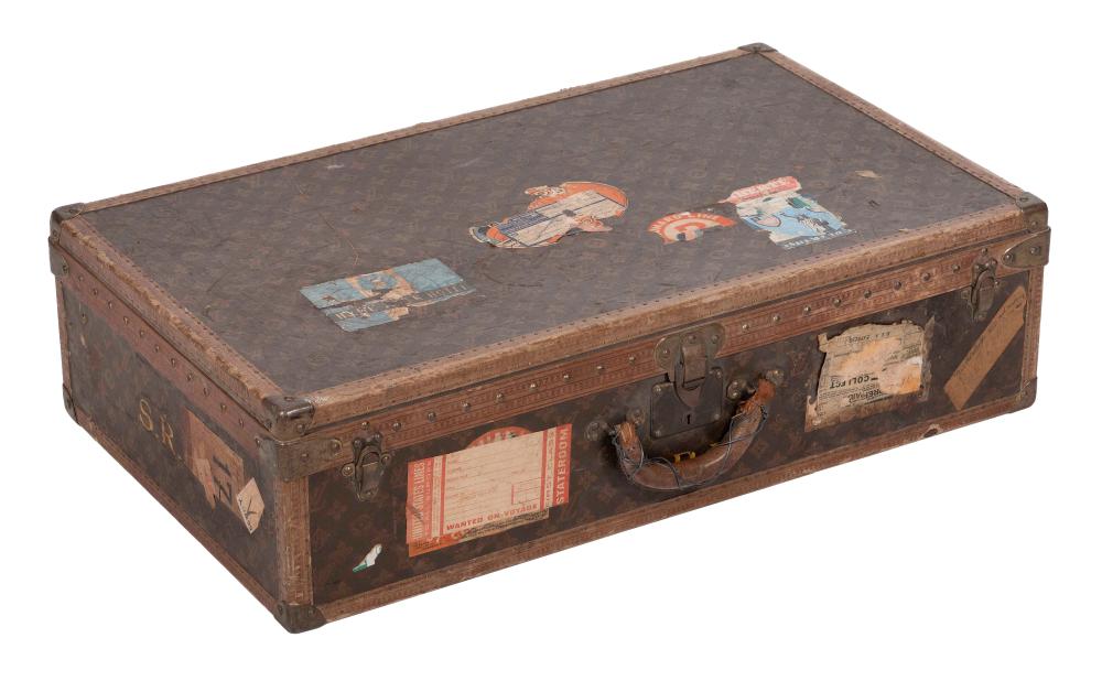 Appraisal: LOUIS VUITTON HARD SUITCASE EARLY TH CENTURY HEIGHT LENGTH DEPTH