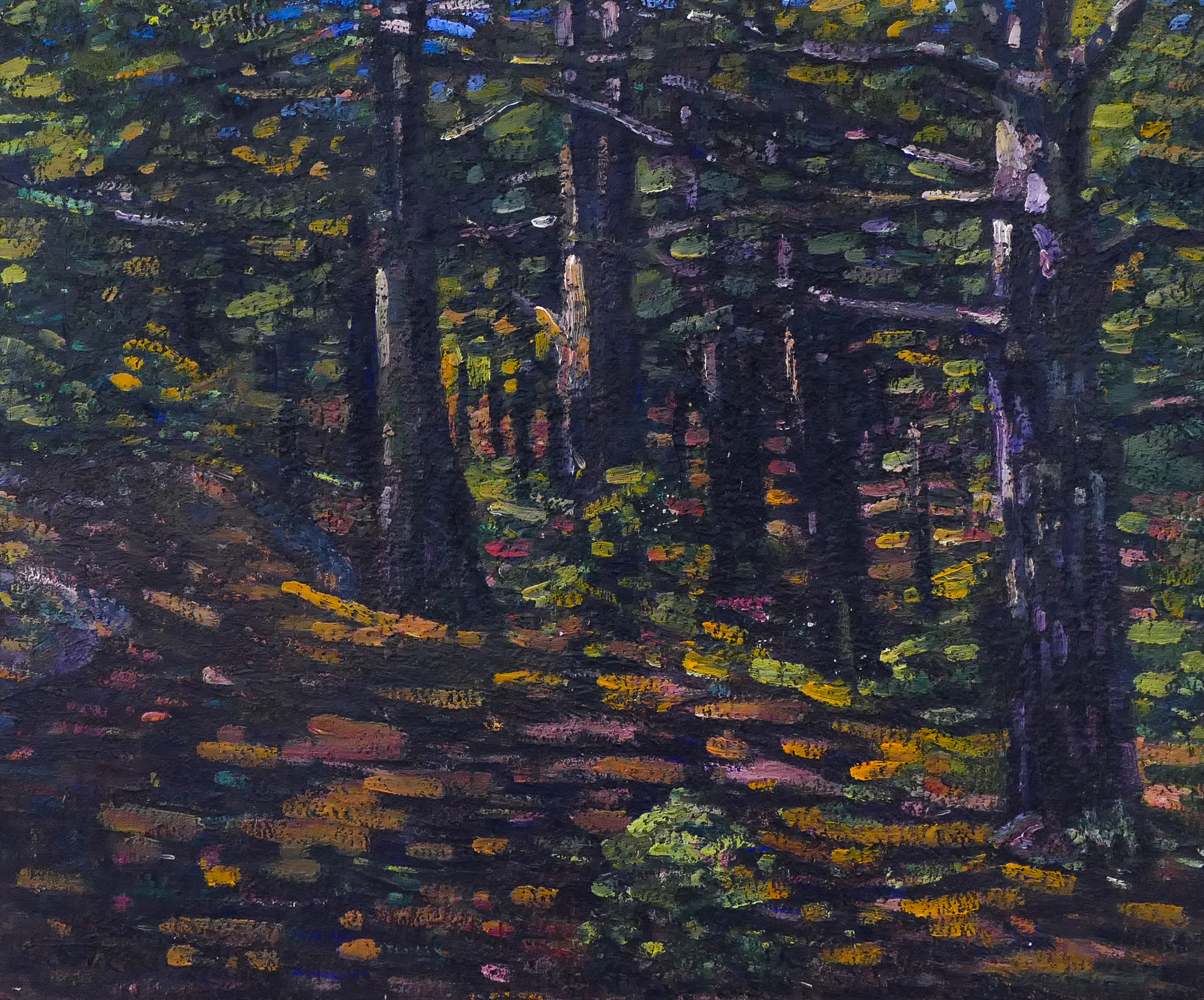 Appraisal: Charles Kaelin - Massachusetts ''Forest Scene'' Oil on Board ''x