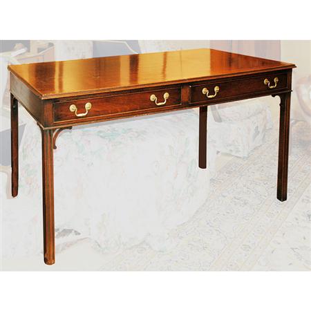 Appraisal: George III Style Mahogany Writing Table Estimate -