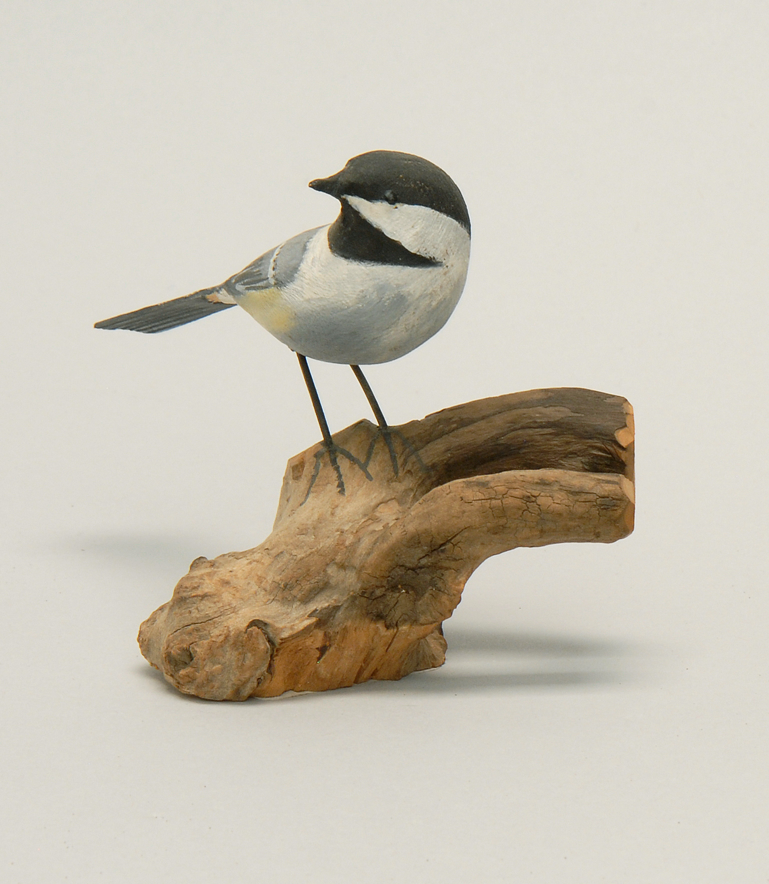 Appraisal: LIFE-SIZE CHICKADEE Mid- th CenturyBy Peter Peltz of Sandwich Massachusetts