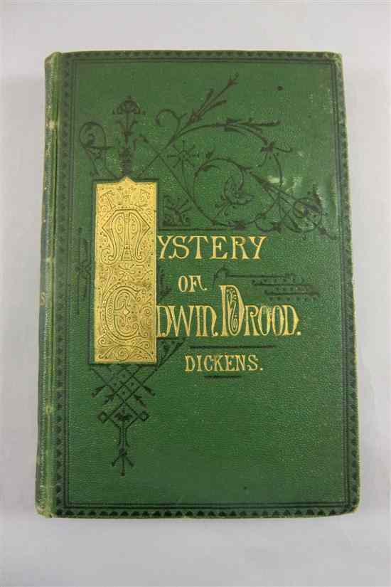 Appraisal: DICKENS C THE MYSTERY OF EDWIN DROOD first edition in