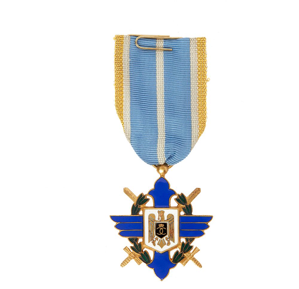 Appraisal: Romanian Order of Aeronautical Virtue st Class Romanian Order of