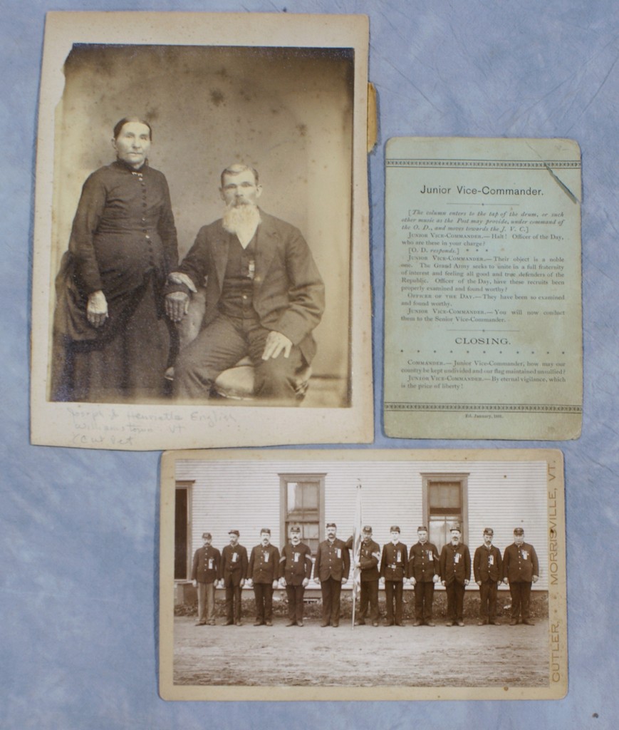 Appraisal: Miscellaneous Photographs to include a Parade Morrisville VT GAR group