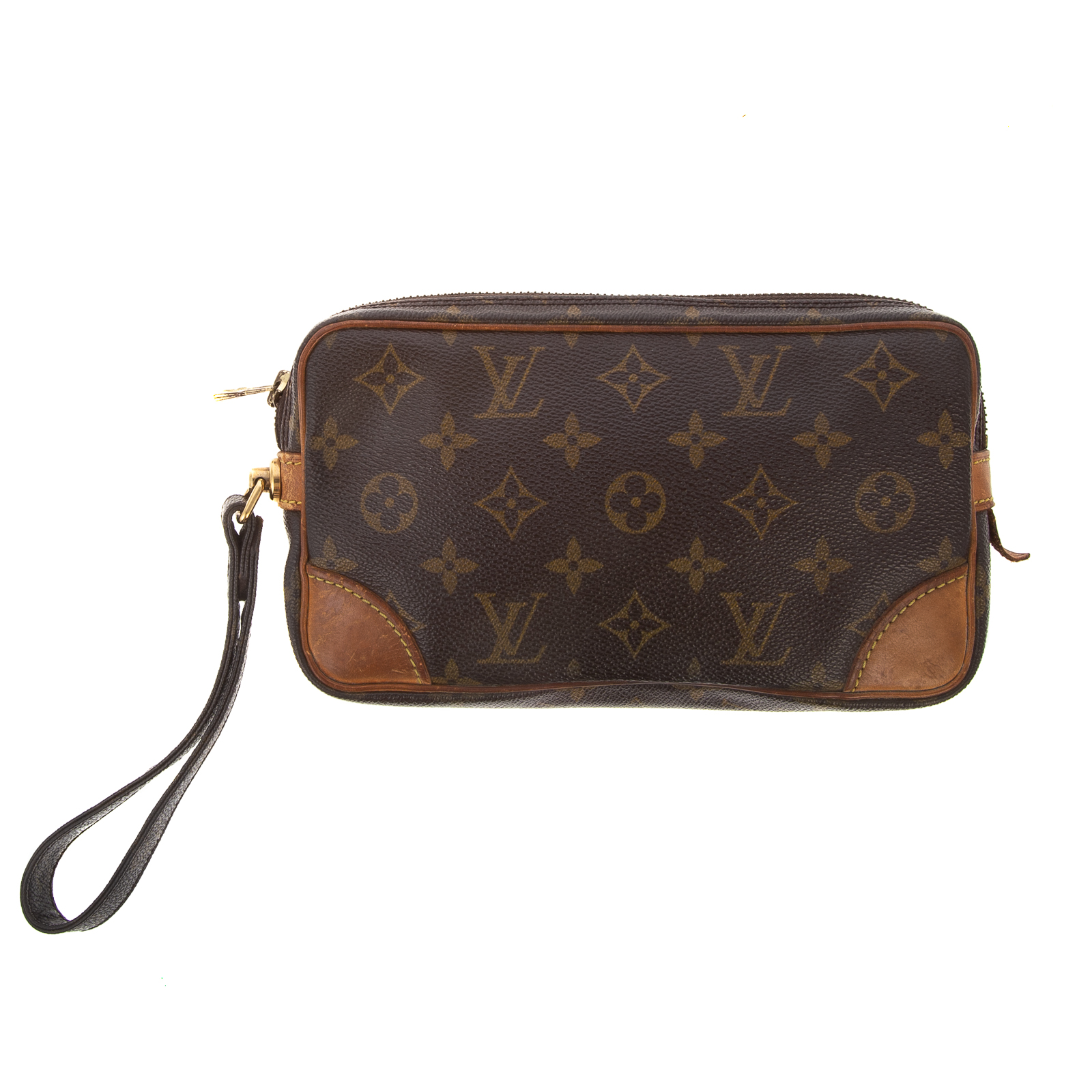 Appraisal: A LOUIS VUITTON MONOGRAM MARLY DRAGONE PM A brown and