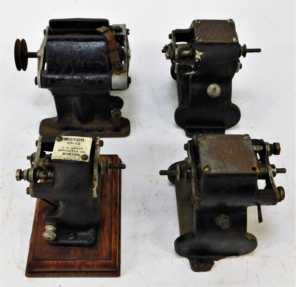 Appraisal: ANTIQUE AMERICAN MINIATURE ELECTRIC MOTORS United States Early th CenturyIncludes