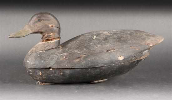 Appraisal: American carved and painted working duck decoy Estimate - All