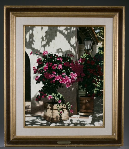 Appraisal: Stan Ekman American Illinois - The Crimson Bouquet Oil on