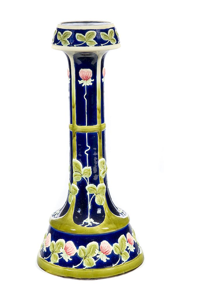 Appraisal: Damaged Majolica Pedestal As Is Please Email or call for