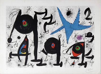 Appraisal: JOAN MIRO - HOMENTAGE JOAN PRATS Maeght Vol IV lithograph