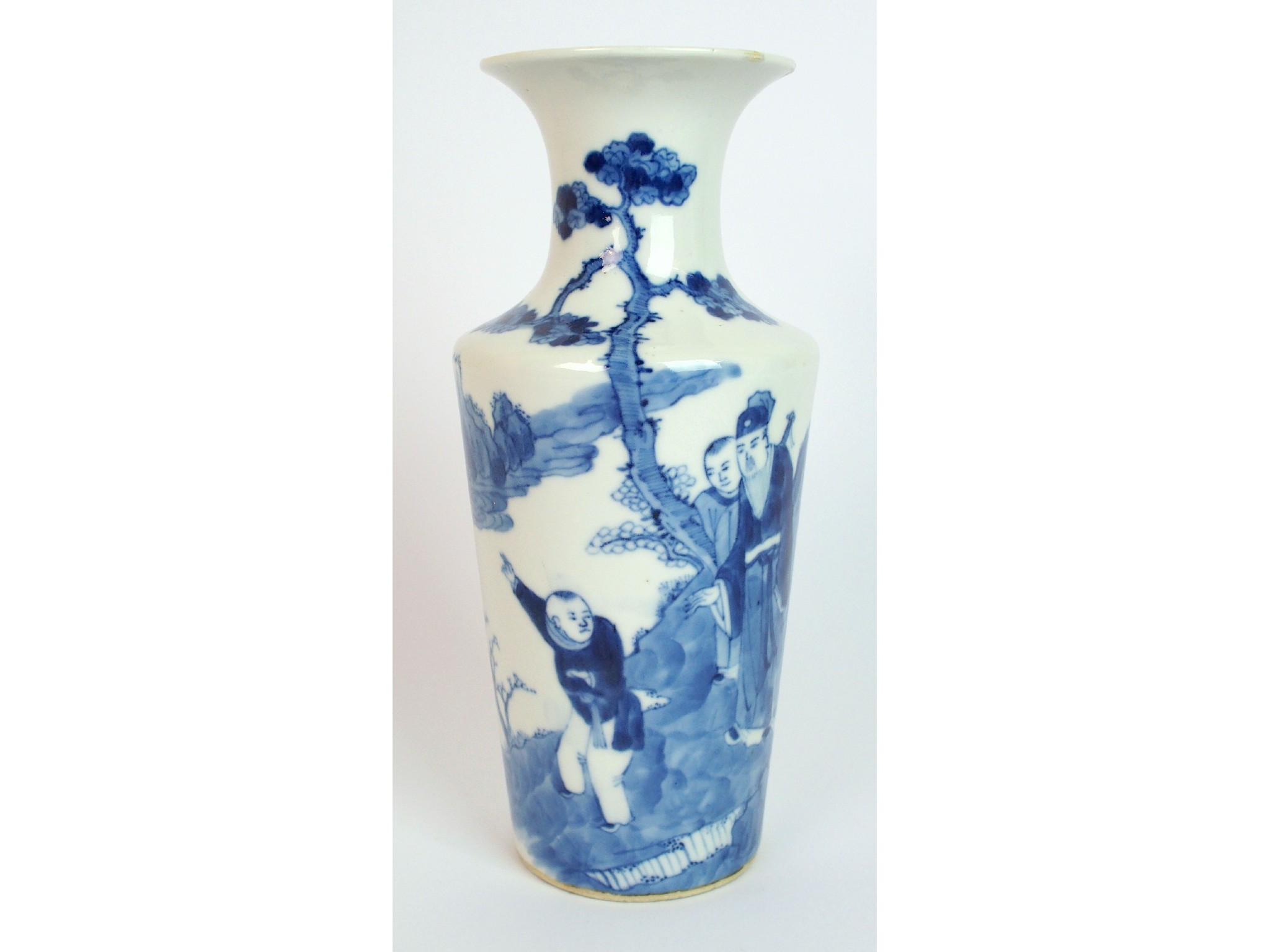 Appraisal: A Chinese baluster vasepainted with figures in a mountainous landscape