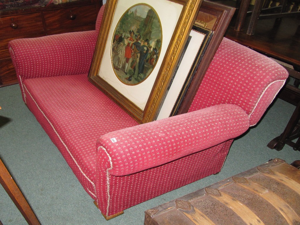 Appraisal: Drop end bed settee