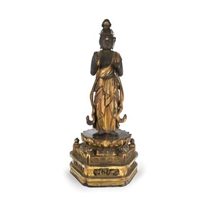 Appraisal: Japanese Gilt-Wood Figure of Buddha Estimate -