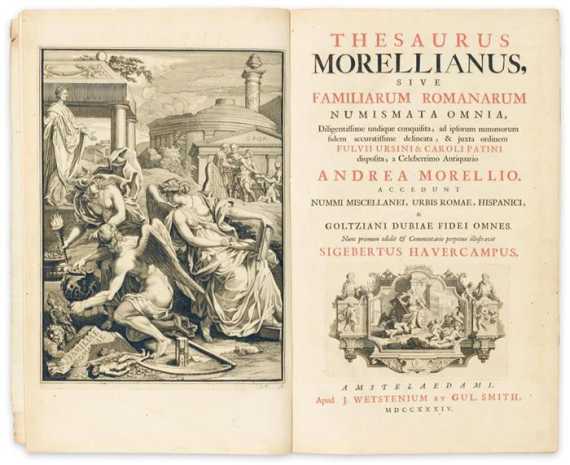 Appraisal: NUMISMATICS Morellius Morell Andreas Thesaurus sive Familiarum Romanarum numismata omnia