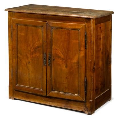 Appraisal: French provincial walnut side cabinet early th century