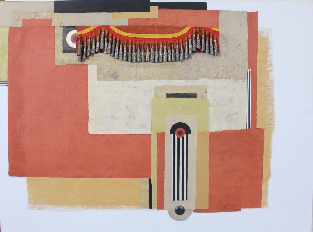 Appraisal: ARMOND LARA Washington New Mexico Colorado born mixed media collage