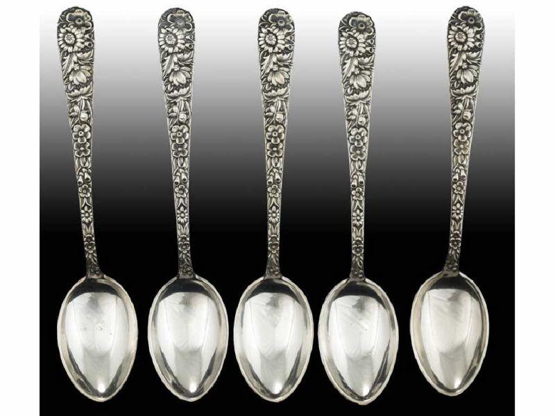 Appraisal: Lot of Kirk Sterling Silver Teaspoons Description - '' L