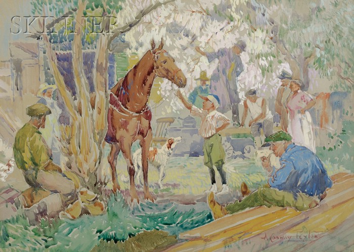 Appraisal: Alfred Conway Peyton American - The Thoroughbred Signed A Conway