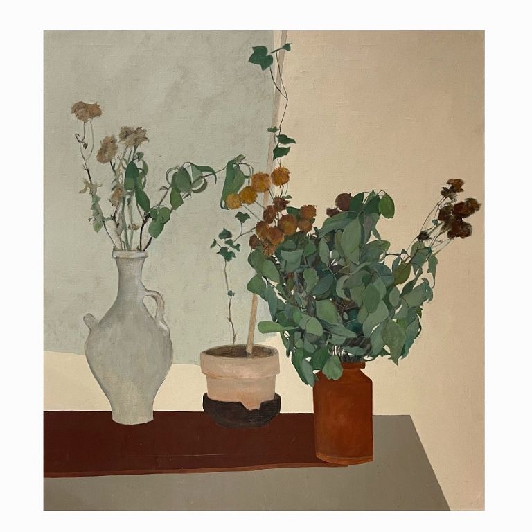 Appraisal: Marcia Marcus Still Life with Leaves Marcia Marcus Still Life