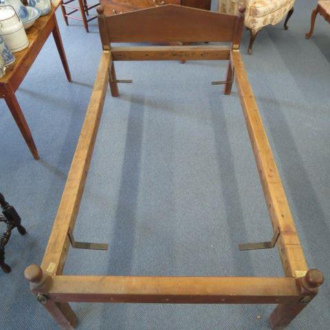 Appraisal: th Centry Bed from a plantation originally a rope bed