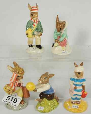 Appraisal: Royal Doulton Bunnykins Figures Father DB Mother DB Girl Skater