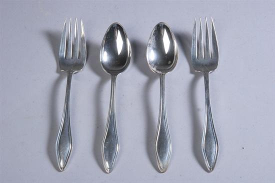 Appraisal: TWELVE TOWLE STERLING SILVER TEASPOONS AND SIX SALAD FORKS Mary