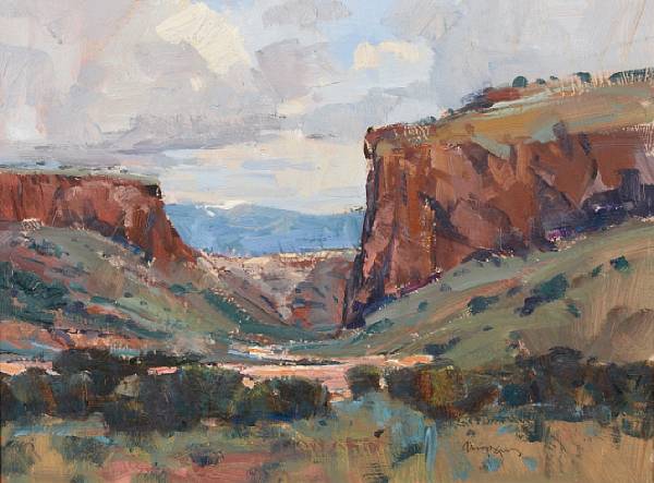 Appraisal: Doug Higgins American th Century Diablo Canyon signed 'Higgins' lower