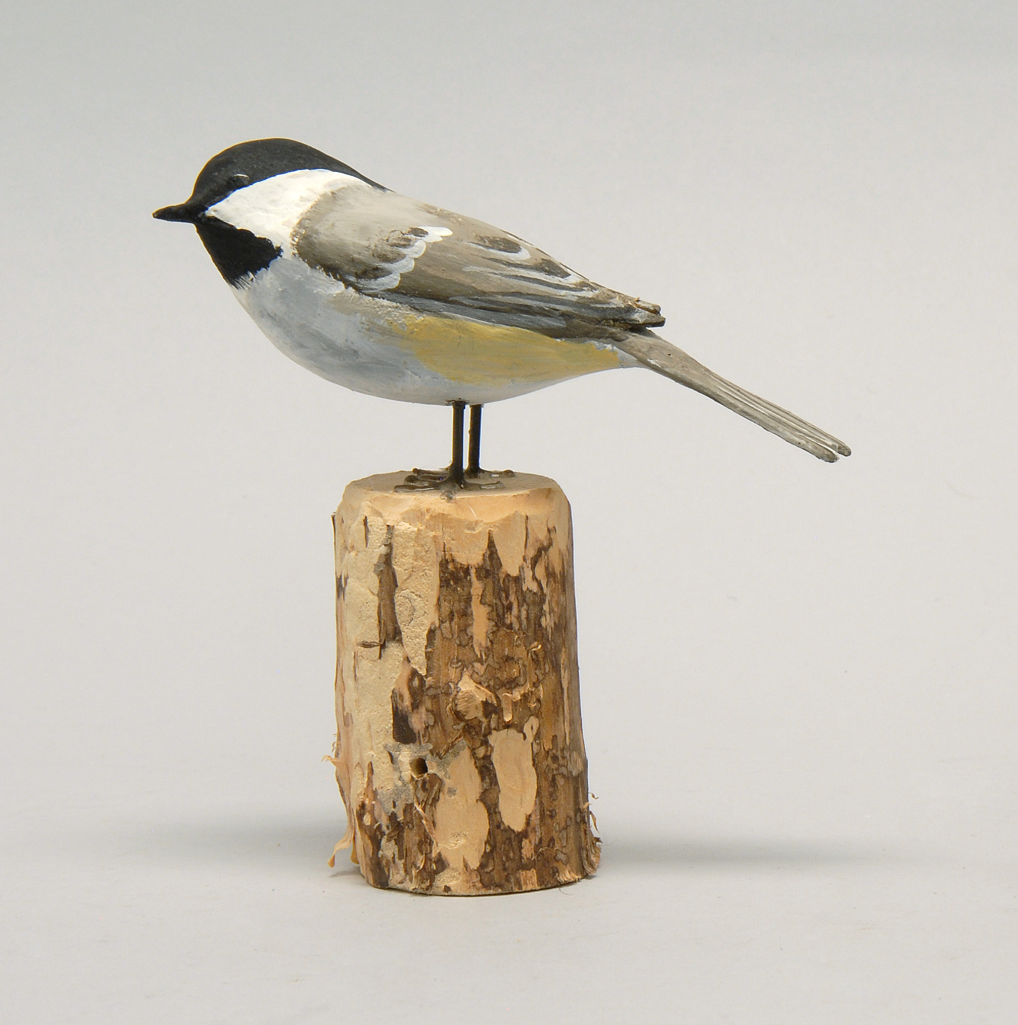 Appraisal: LIFE-SIZE CHICKADEE By Peter Peltz of East Sandwich Massachusetts Signed