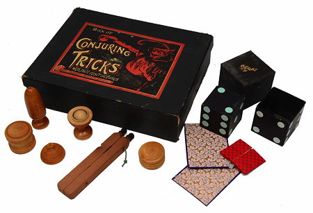 Appraisal: A JOHN JAQUES AND SON LIMITED BOX OF CONJURING TRICKS