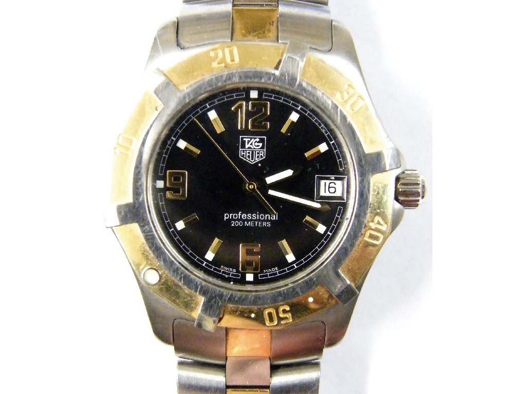 Appraisal: Tag Heuer Quartz ct yellow gold and stainless steel gentleman's