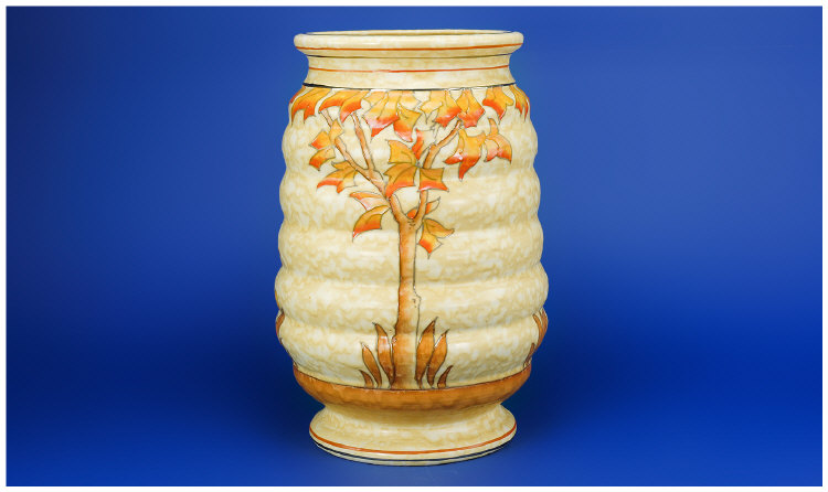 Appraisal: Crown Ducal Charlotte Rhead Tube Lined Vase of Circa in