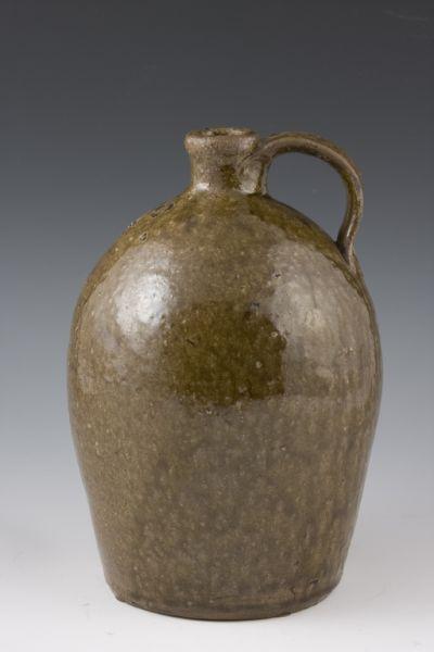 Appraisal: NC Pottery Nelson Bass Gallon Jug th c alkaline glazed