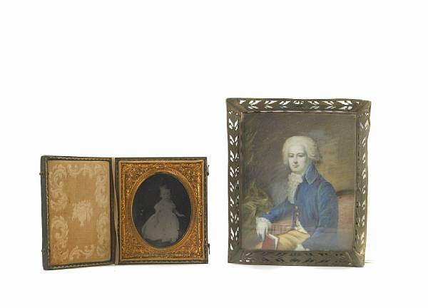 Appraisal: A group of four portrait miniatures th th century together