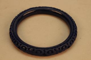 Appraisal: Cobalt Blue Vintage Bakelite Bangle Cobalt Blue Vintage Bakelite Bangle