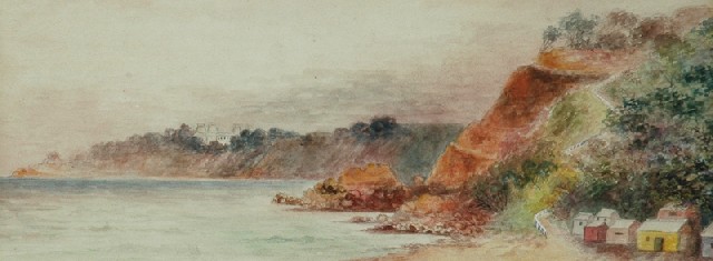 Appraisal: Emma Minnie Boyd - Beach at Mount Martha watercolour signed