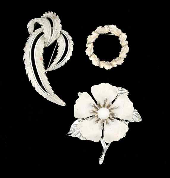 Appraisal: Sarah Coventry Gerry Costume Jewelry Brooch Collection Two Sarah Coventry