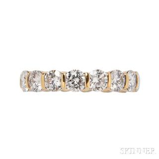 Appraisal: kt Gold and Diamond Eternity Band Tiffany Co kt Gold