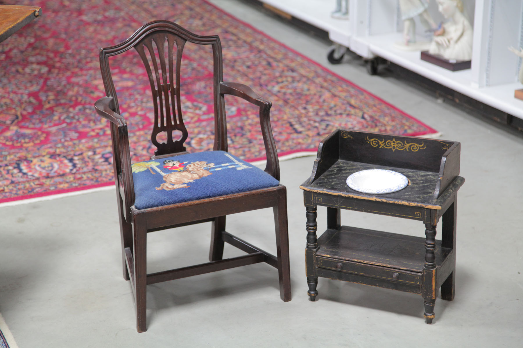 Appraisal: TWO PIECES OF CHILDREN'S FURNITURE American late th to early