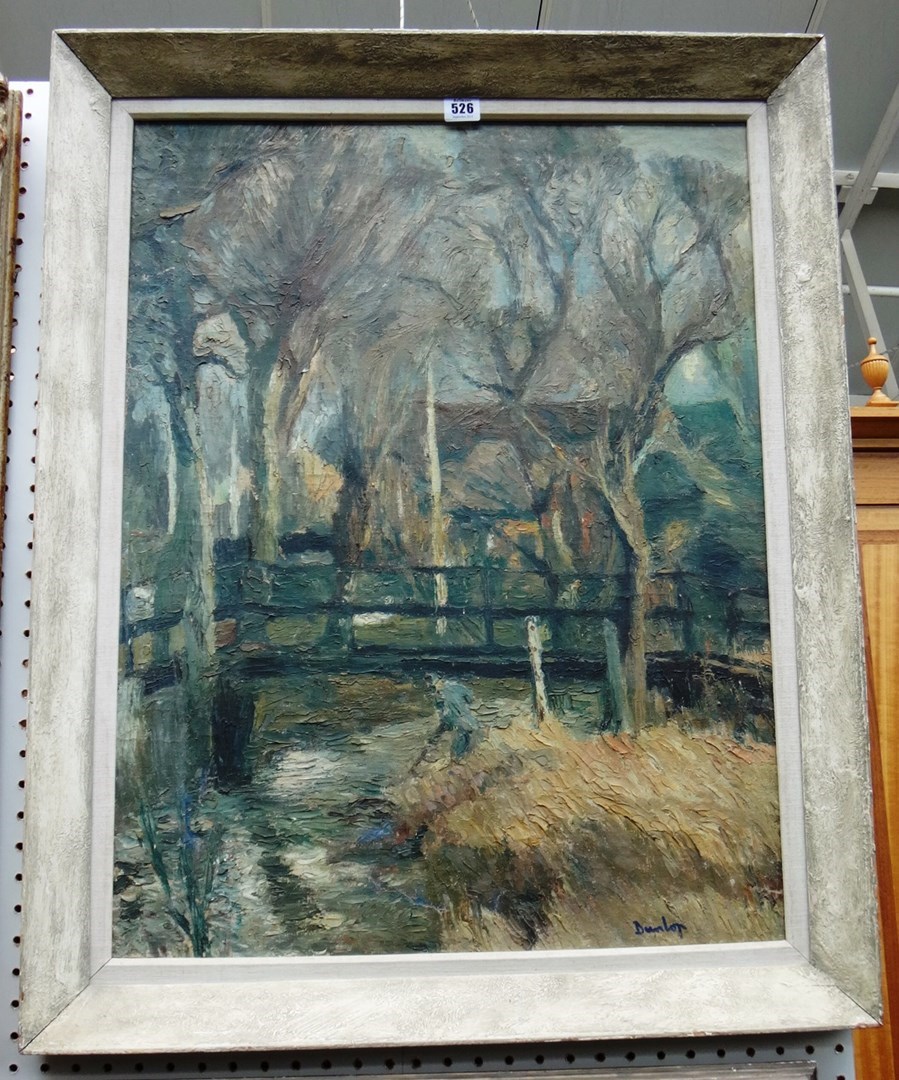 Appraisal: Ronald Ossory Dunlop - Landscape at Chichester oil on board