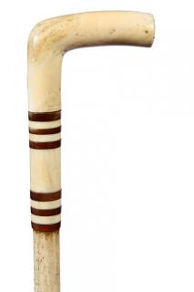 Appraisal: Sailor s Whalebone Cane- Ca - Whale s tooth handle