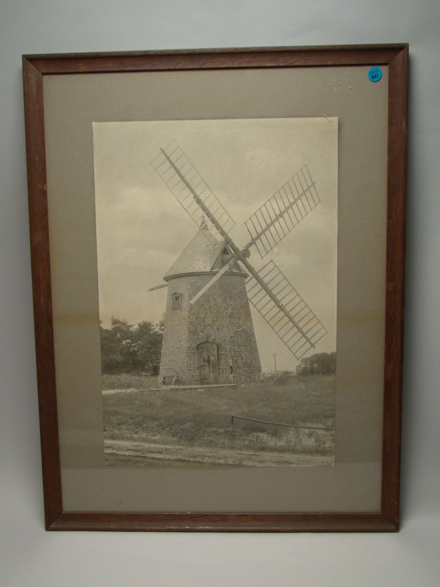 Appraisal: PHOTOGRAPHY - EASTHAM WINDMILL Framed late th century black and