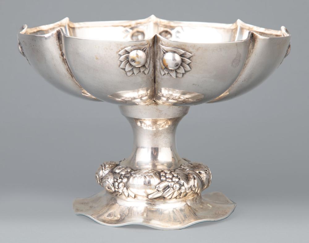 Appraisal: Continental Silver Compote early th c Eugen Marcus Berlin act