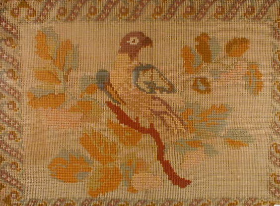 Appraisal: A Victorian gros point needlework picture worked in coloured wools