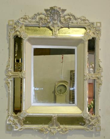 Appraisal: A French Louis XV style th century marginal mirror retailers