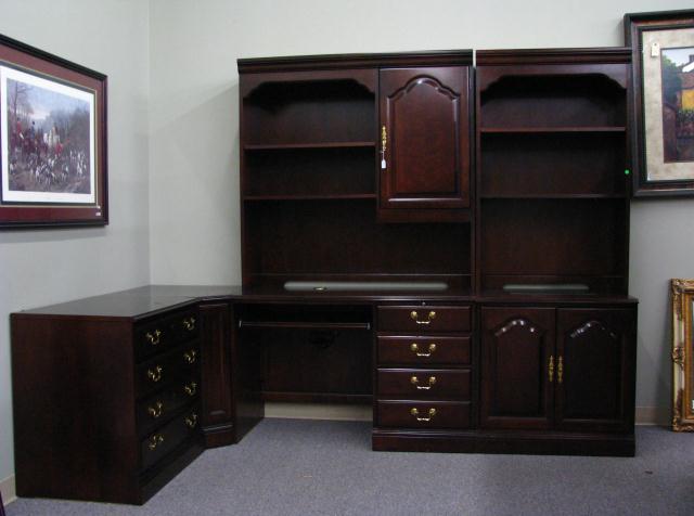 Appraisal: Contemporary Cherry Finish Office Suite